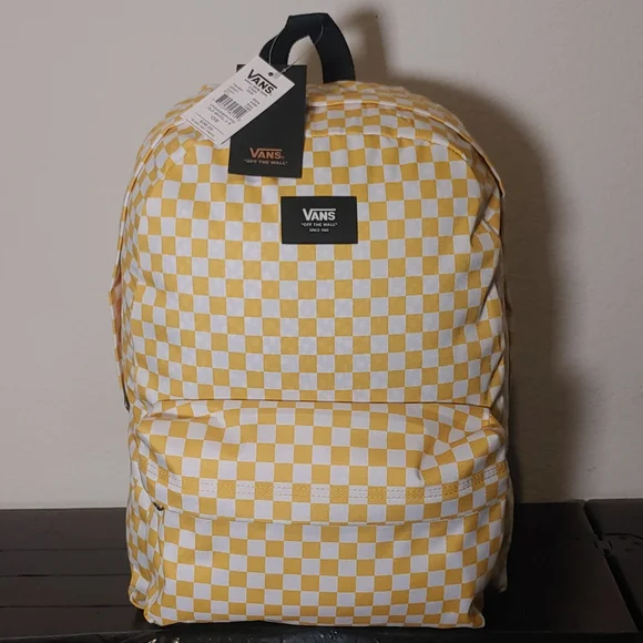 Vans | Bags | Vans Old Skool Iii Yellow Checkered Backpack  display picture 1